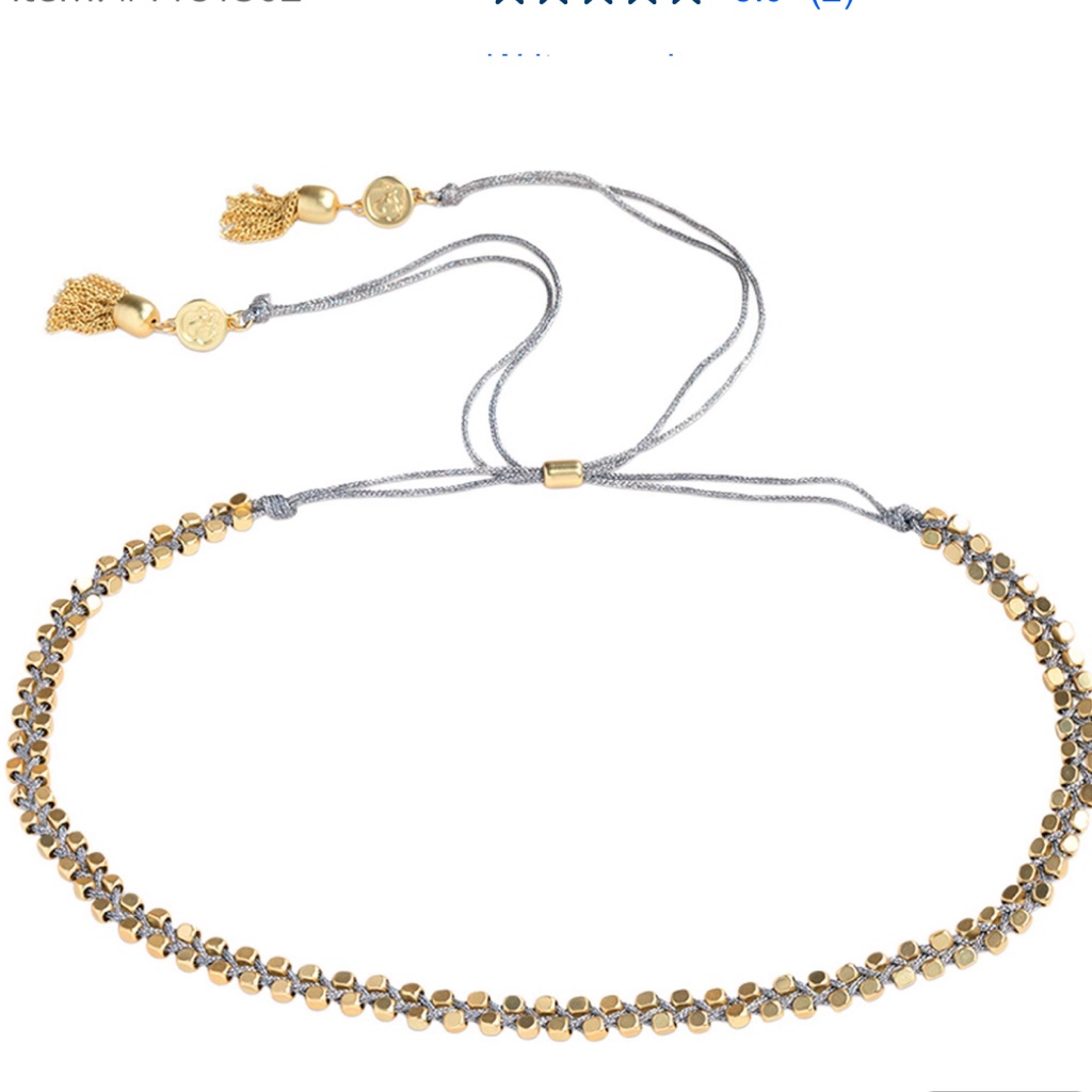 Spartina 449 18k Matte Goldtone Beach Bo 125 In Choker Necklace 32$